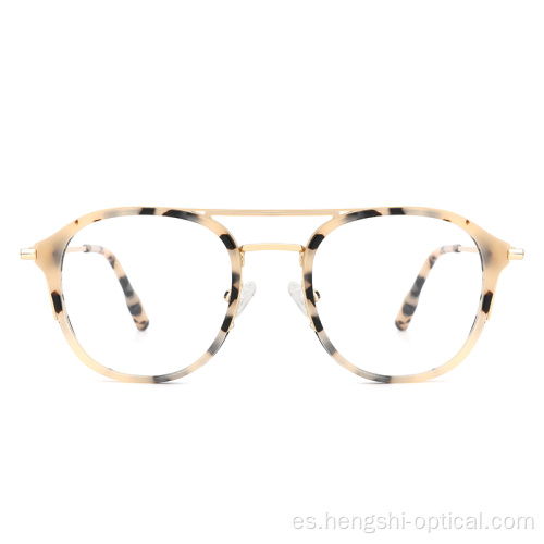 Marcos de anteojos de acetato de acetato de acetato de diseño único con elegante diseño unisex